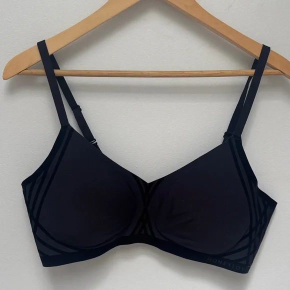 Honeylove Silhouette Wireless Bra Black size XL - Picture 4 of 9